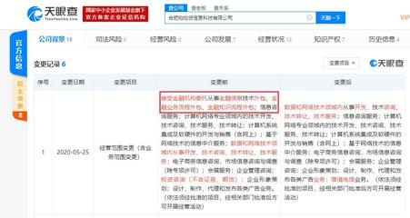 合肥拍拍貸信息科技經(jīng)營范圍調(diào)整，金融業(yè)務(wù)流程外包等業(yè)務(wù)被移除